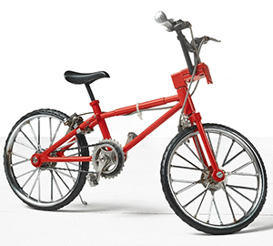 Red Foldable Urban Commuter Bike