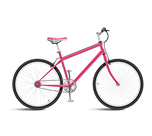 Red Vintage Hybrid Bike